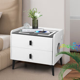 Levede Bedside Table LED Lights Drawers Storage-1975420388699672583