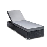 Sun Lounge Outdoor Furniture Day Bed Wicker Rattan Garden Sofa