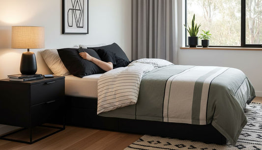 modern two-drawer bedside