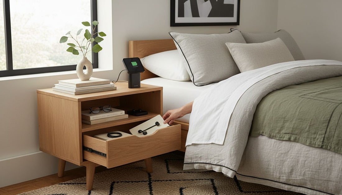 organised bedside storage