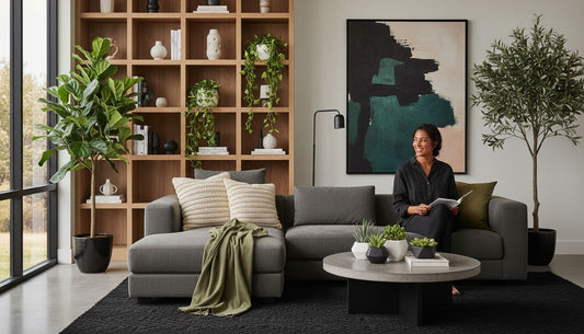 artificial plants living room