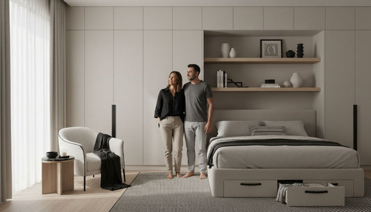 modern bedroom storage