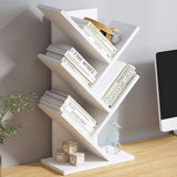 CARLA HOME 5-Tier Tree Bookshelf Storage Rack for Home Office or Bedroom (White)-1978962255659798536