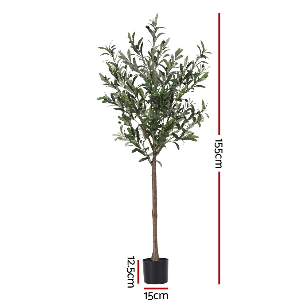 Artificial Olive Tree Faux 115cm Trees Indoor Decor Artificial Plants Lifelike Plant