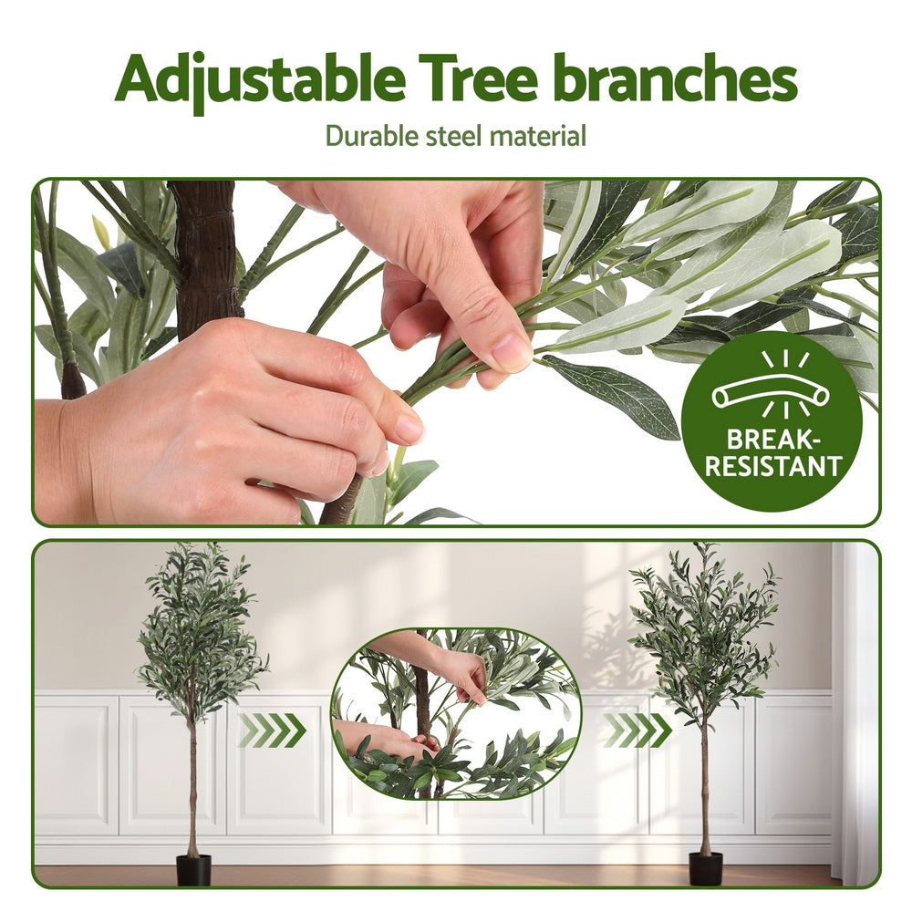Artificial Olive Tree Faux 115cm Trees Indoor Decor Artificial Plants Lifelike Plant