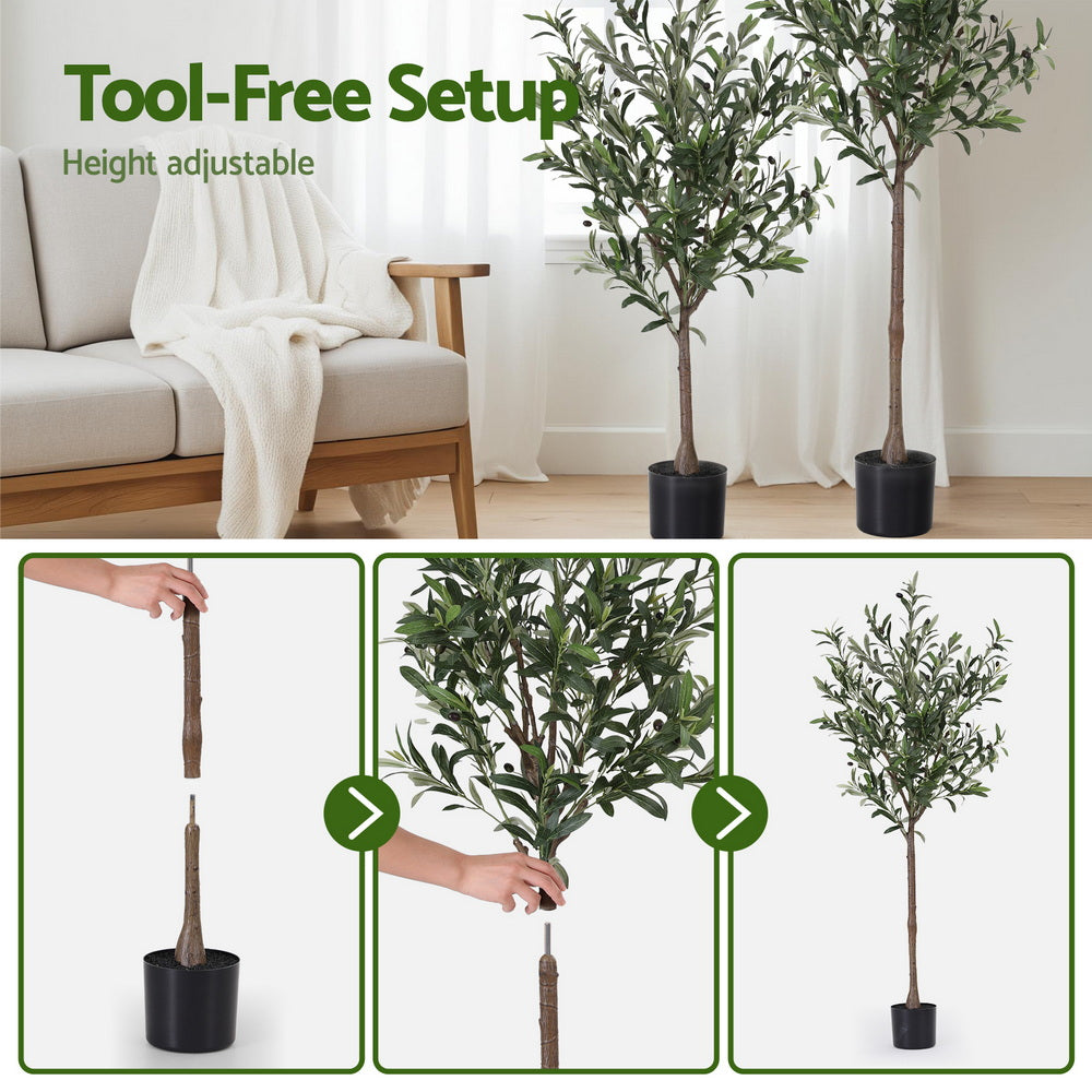 Artificial Olive Tree Faux 115cm Trees Indoor Decor Artificial Plants Lifelike Plant