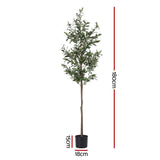 Artificial Olive Tree 180cm Faux Trees Indoor Decor Artificial Plants Lifelike Plant 1.8M