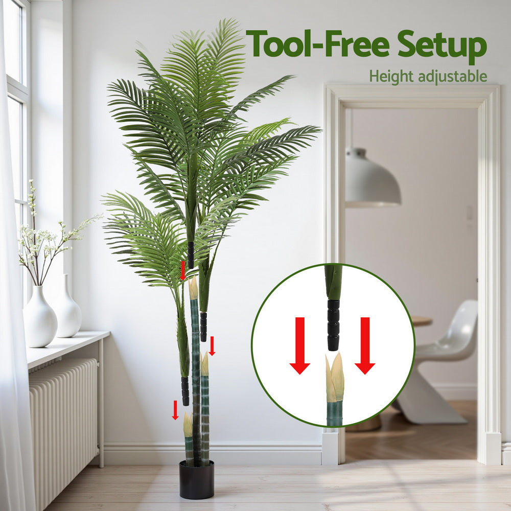 Artificial Palm Tree 180cm with Weighted Pot – Indoor Home & Office Artificial Plants
