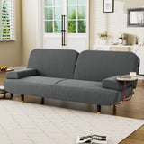  CONVERTIBLE SOFABED WITH USB CHARGE AND SIDE TABLE-1975420389957963783