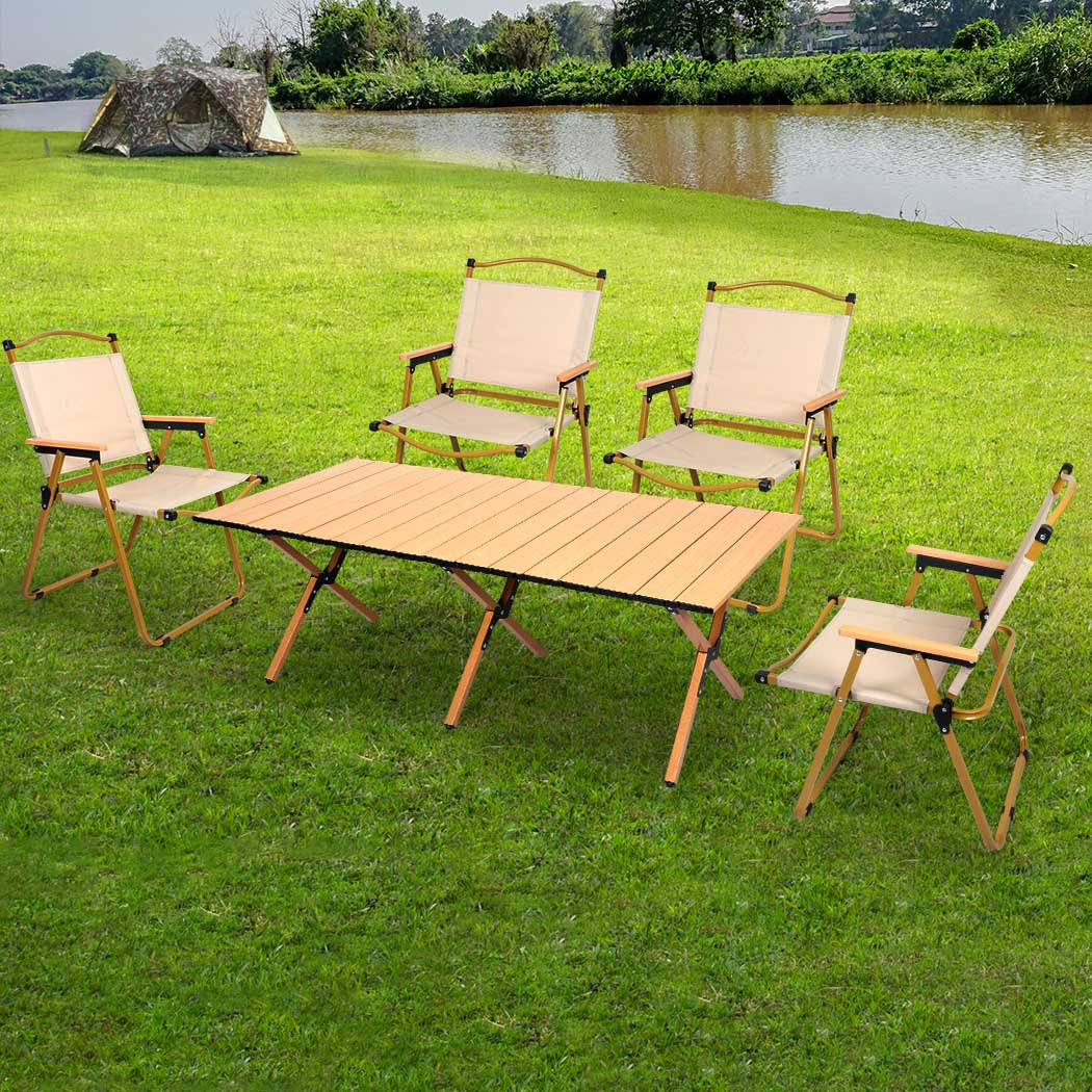 Foldable Camping Table and Chair Set – Portable Outdoor Dining
