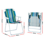 Folding High-Back Outdoor Lawn Chair – 2 Pack Outdoor Chairs Patio Furniture