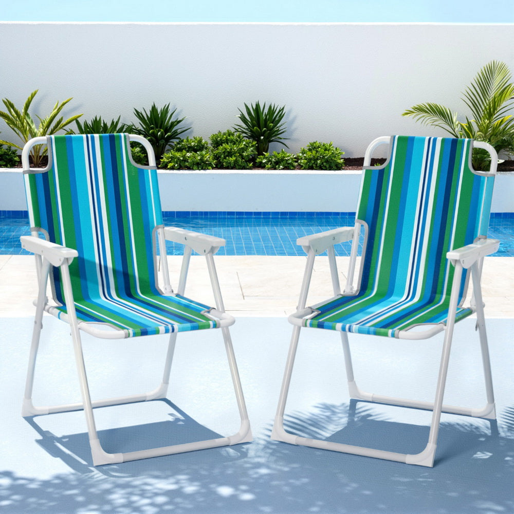 Folding High-Back Outdoor Lawn Chair – 2 Pack Outdoor Chairs Patio Furniture