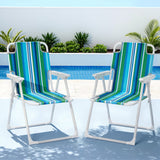 Folding High-Back Outdoor Lawn Chair – 2 Pack Outdoor Chairs Patio Furniture