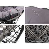 Outdoor Chairs Outdoor Furniture Papasan Chair Wicker Patio Garden Grey