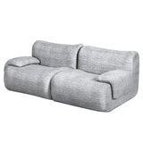 2 Seater Sofa Modular Sectional Sofas Couch Bed No Assembly Living Room Grey
