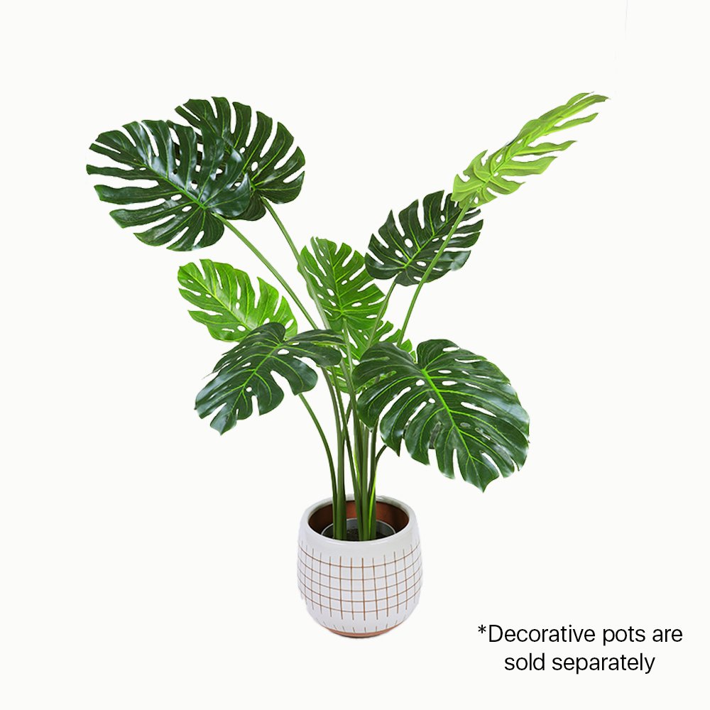 120cm Faux Artificial Monstera Plant – Stylish Indoor Decorative Greenery Artificial Plants