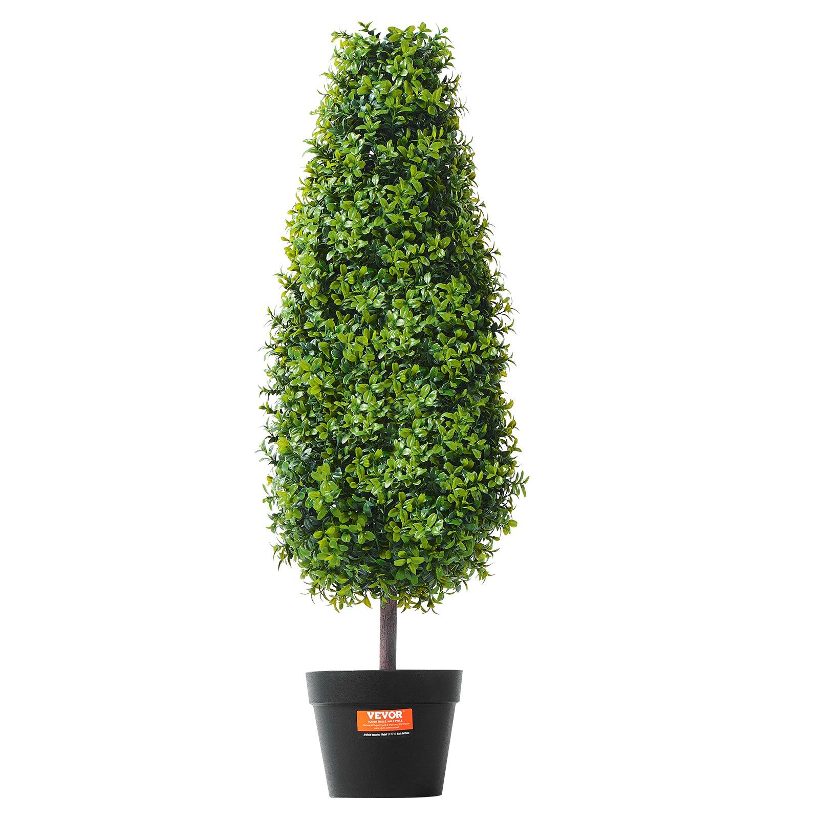 2 Pack Artificial Plants Boxwood Topiary Tree Faux Plant UV Decor In/Outdoor