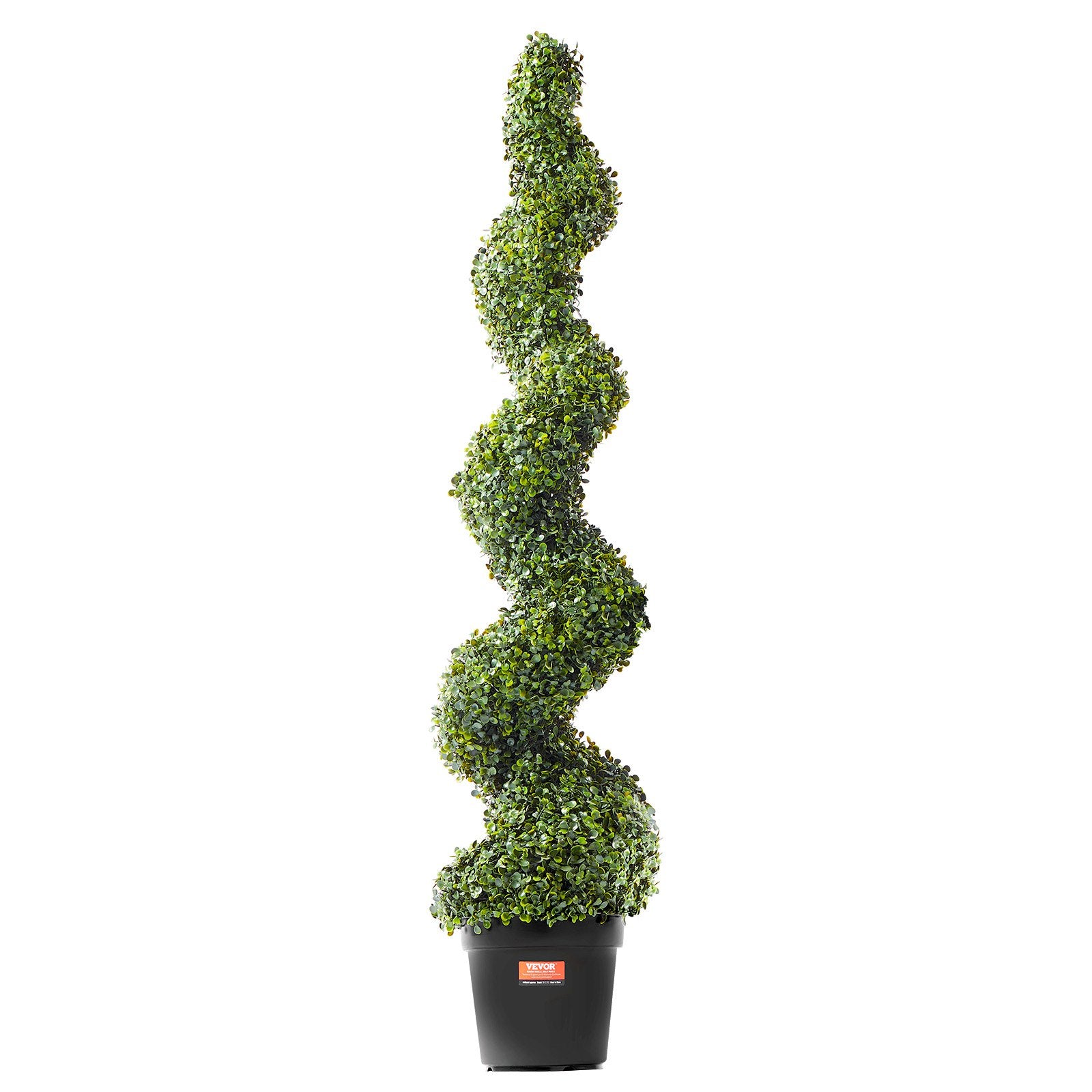 2 Pack Realistic Spiral Artificial Plants Boxwood Topiary Tree Faux  – 5ft Lifelike Decorative Sphere