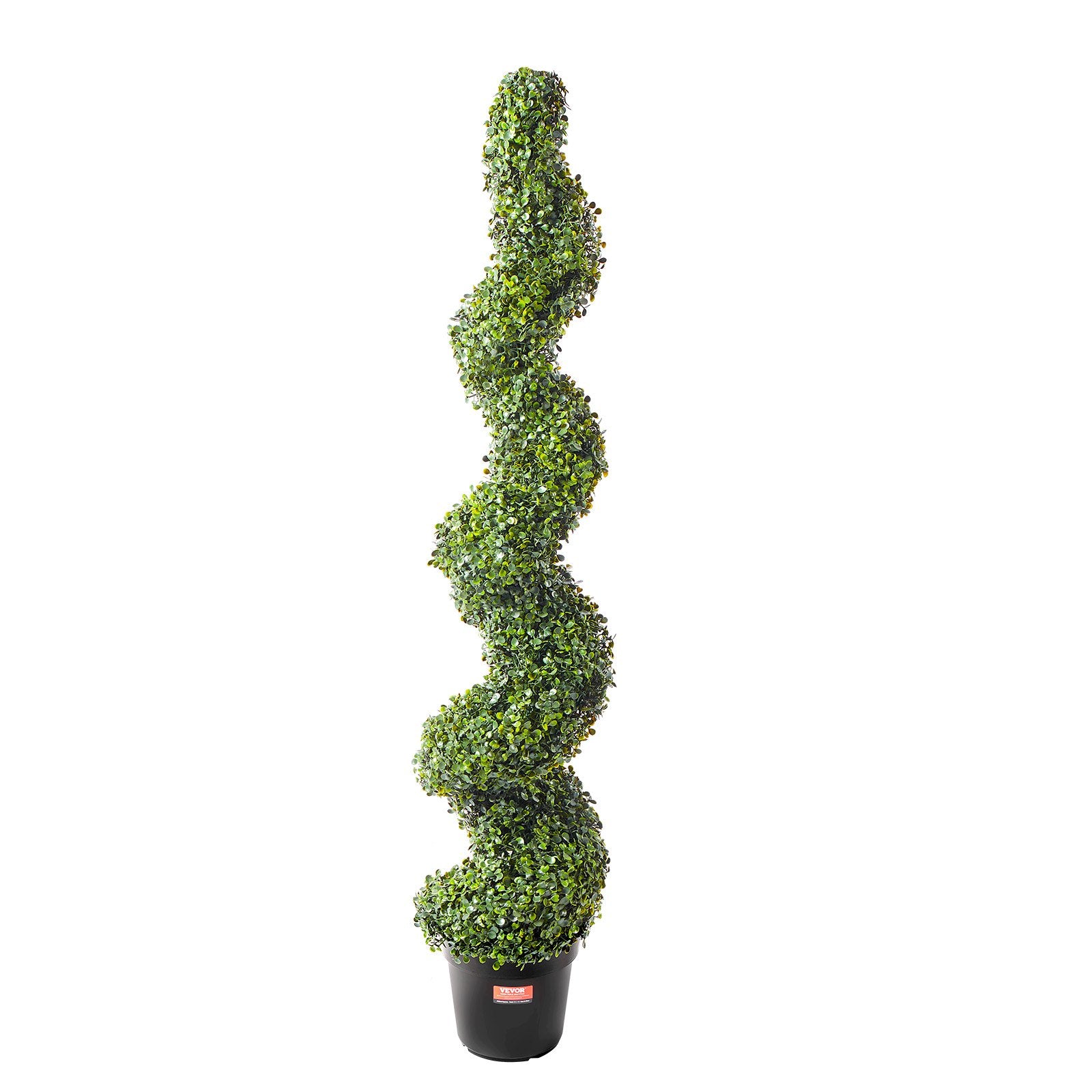 2 Pack Realistic Spiral Artificial Plants Boxwood Topiary Tree Faux  – 5ft Lifelike Decorative Sphere
