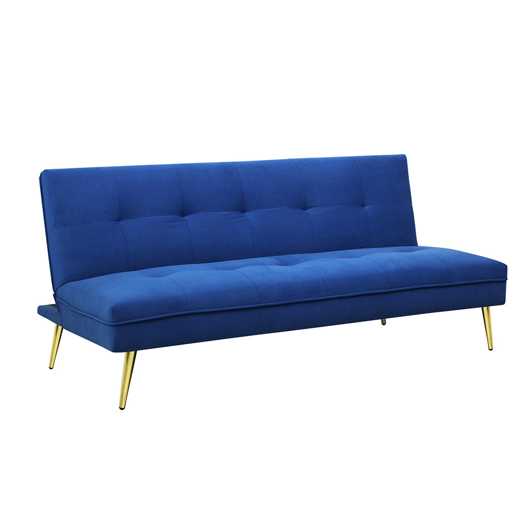 Levede Sofa Bed Convertible Velvet 3 Seater-1975420389597253632