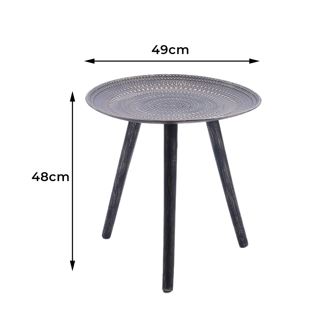 Levede Side Table Coffee Bedside End Bronze-1973194068825608194