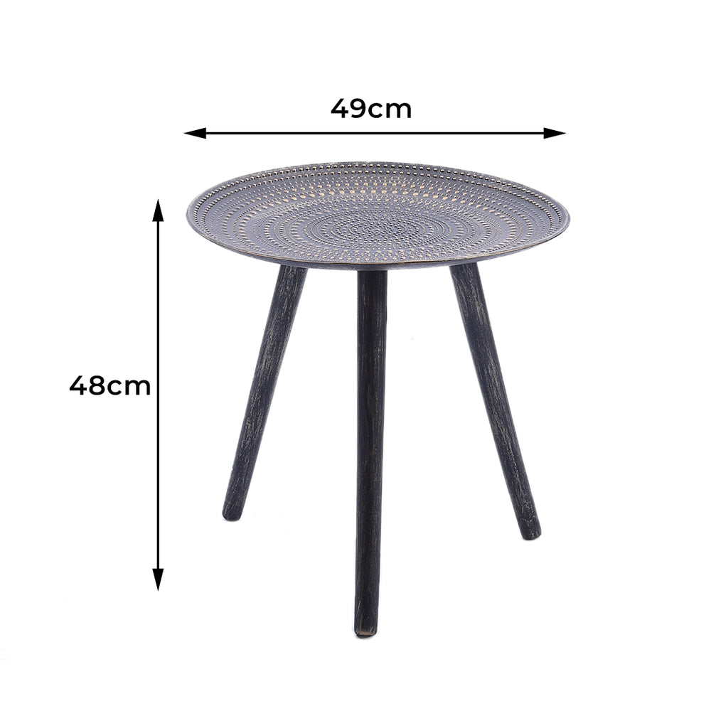 Levede Side Table Coffee Bedside End Bronze-1973194068825608194