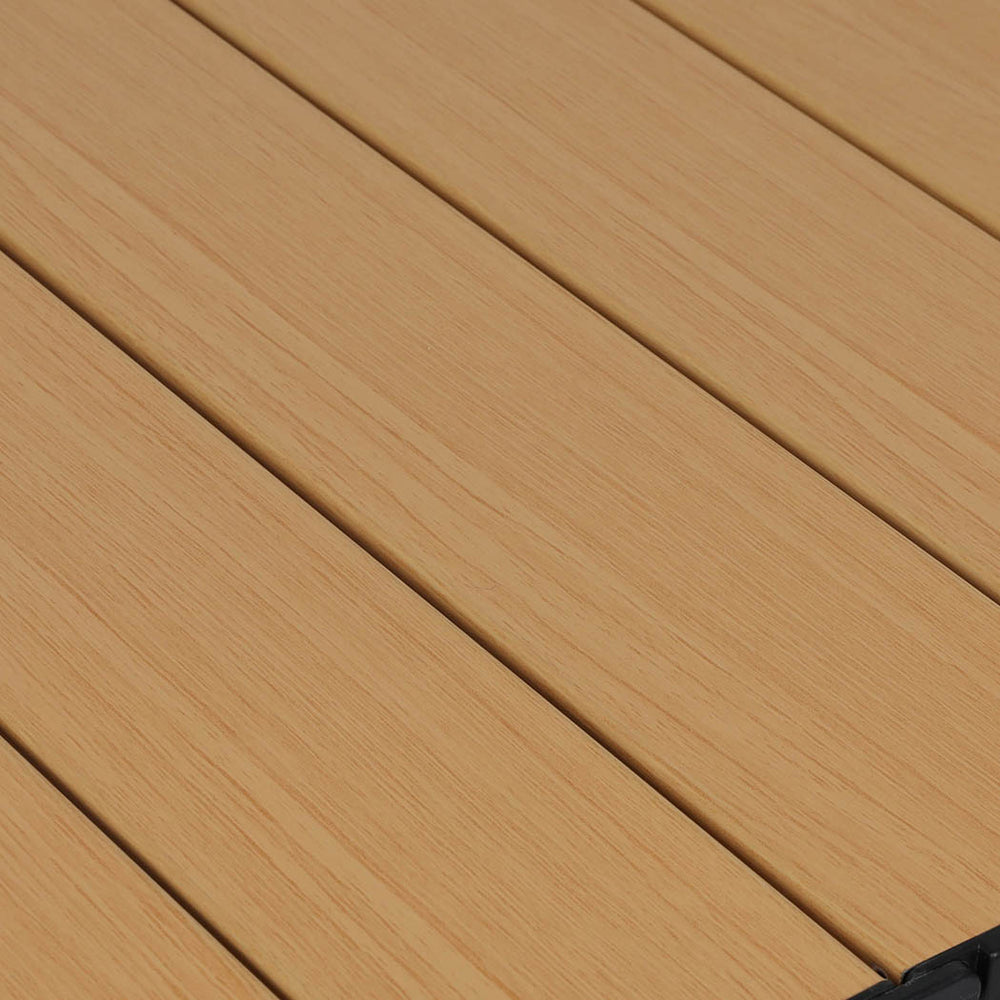 Levede Folding Camping Table Chair Set Oak-1975420437995327491