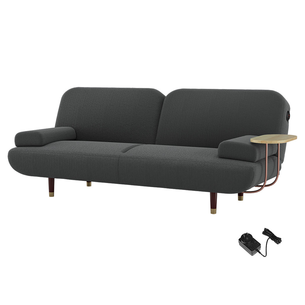 LEVEDE  CONVERTIBLE SOFABED WITH USB CHARGE AND SIDE TABLE-1975420389957963776