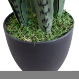 Artificial Faux Snake Plant UV Resistant 60cm Artificial Plants Decor