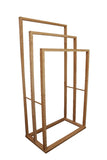 Bamboo Towel Bar Holder Rack 3-Tier Freestanding for Bathroom and Bedroom
