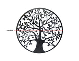 Black Tree of Life Wall Art Hanging Metal Iron Sculpture 60cm