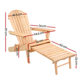 Set of 2 Outdoor Sun Lounge Chairs Patio Furniture Beach Chair Lounger