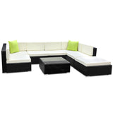 8PC Outdoor Furniture Sofa Set Wicker Garden Patio Pool Lounge