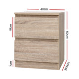 Bedside Tables Drawers Side Table Bedroom Furniture Nightstand Wood Lamp