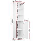 Bathroom Tallboy Furniture Toilet Storage Cabinet Laundry Cupboard Tall