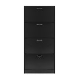 Shoe Cabinet Shoes Storage Rack Organiser 60 Pairs Black Shelf Drawer