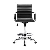 Office Chair Veer Drafting Stool Mesh Chairs Armrest Standing Desk Black