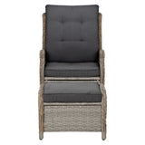 Recliner Chair Sun lounge Outdoor Setting Patio Furniture Wicker Sofa