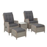 Recliner Chairs Sun lounge Outdoor Setting Patio Furniture Garden Wicker