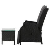 Recliner Chairs Sun Setting Outdoor Furniture Patio Wicker