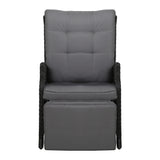 Recliner Chair Sun lounge Setting Outdoor Furniture Patio Wicker Sofa