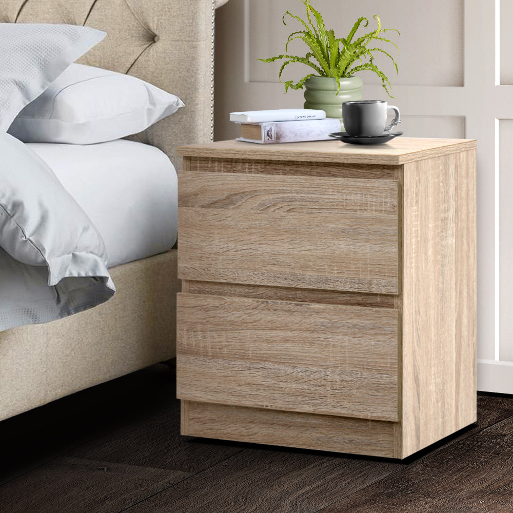 Pepe Bedside Table – Minimalist Wooden Nightstand with Storage