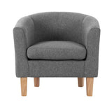 Abby Fabric Armchair  Grey